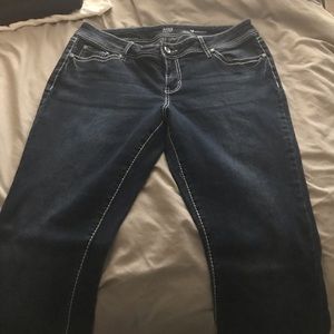 a.n.a dark blue denim